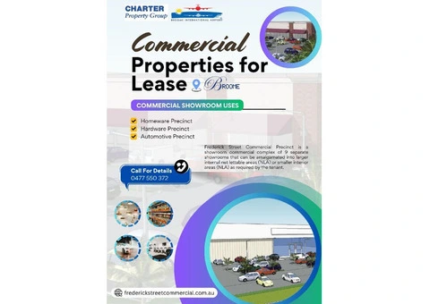 Top Commercial Properties for Lease in Broome | Frederick Street Commercial