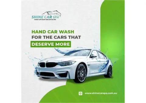 Hand Car Wash Services in Adelaide is Shine Car Spa