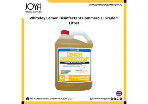 Whiteley Lemon Disinfectant Commercial Grade 5 Litres - Joya Medical Supplies