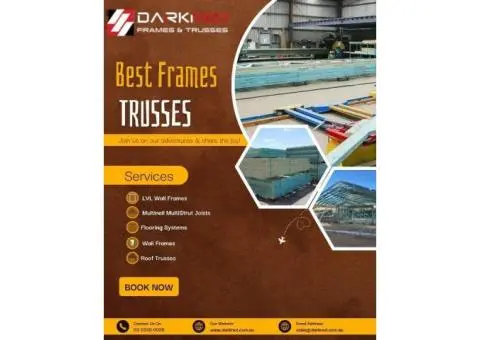 Expertly Crafted Frames & Trusses in Sydney | Dark Red