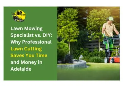Lawn Mowing Specialist vs. DIY: Why Professional Lawn Cutting Saves You Time and Money in Adelaide