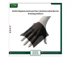 Smith+Nephew Acticoat Flex 3 Antimicrobial Barrier Dressing 4x25cm - Joya Medical Supplies