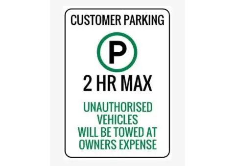 Custom Parking Signs – Design Online & Delivered to Your Door! - 1/3