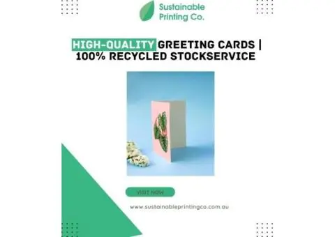 High-Quality Greeting Cards | 100% Recycled Stock
