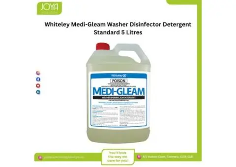 Whiteley Medi-Gleam Washer Disinfector Detergent Standard 5 Litres - Joya Medical Supplies