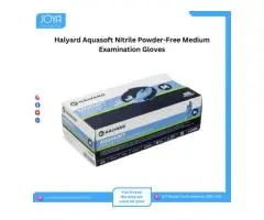 Halyard Aquasoft Nitrile Powder-Free Medium Examination Gloves - Joya Medical Supplies