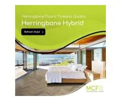 Herringbone timber floor