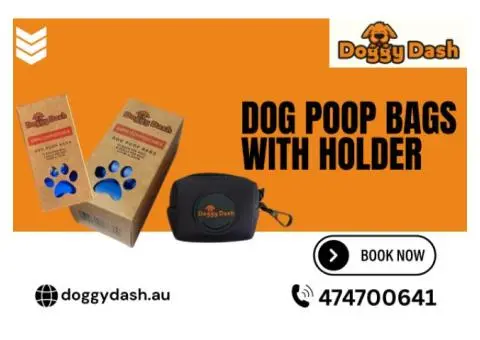 Get Biodegradable Dog Poop Bags With Holder