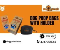Get Biodegradable Dog Poop Bags With Holder