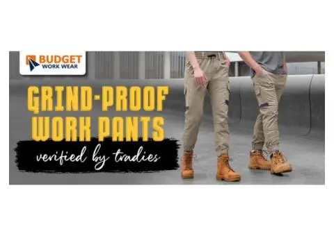 GRIND-PROOF WORK PANTS: VERIFIED BY TRADIES