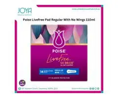 Poise Livefree Pad Regular With No Wings 110ml - Joya Medical Supplies