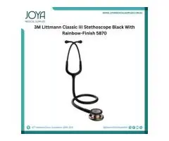 3M Littmann Classic Iii Stethoscope Black With Rainbow Finish - Joya Medical Supplies