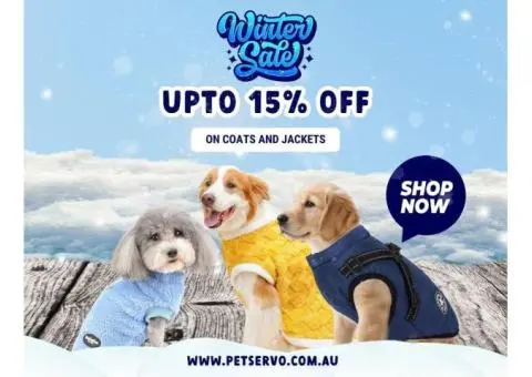 Winter Sale Live: Keep Your Dog Cozy with Coats & Jackets from PetServo – Up to 15% Off!