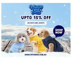 Winter Sale Live: Keep Your Dog Cozy with Coats & Jackets from PetServo – Up to 15% Off!