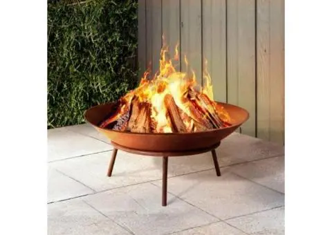 Transform Your Backyard with the Rustic Grillz 56cm Fire Pit Bowl