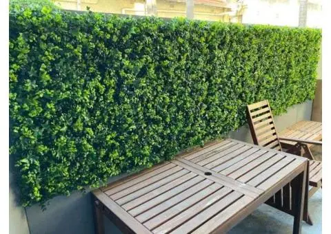 Create a Privacy Screen with Stunning Fake Living Wall