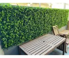 Create a Privacy Screen with Stunning Fake Living Wall