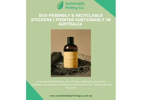 Custom Book Printing Recyclable Stickers | Printed Sustainably in Australia