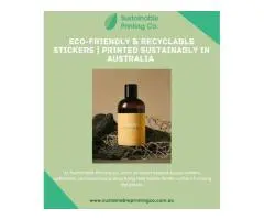 Custom Book Printing Recyclable Stickers | Printed Sustainably in Australia