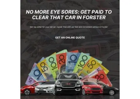 Get Paid & Go Green – Forster’s Eco-Conscious Car Removal