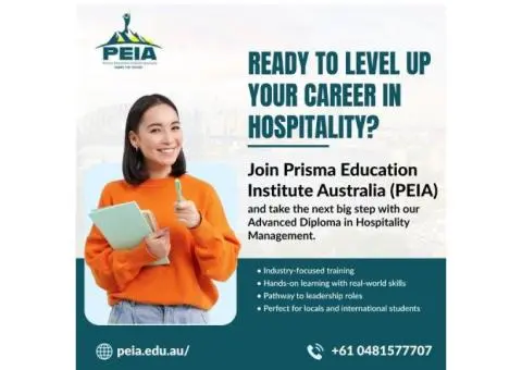 Enrol Advanced Diploma in Hospitality Management in Australia at PEIA