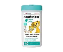 Petkin Fresh Mint Toothwipes for Dogs