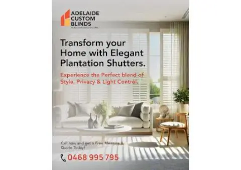 Transform your home with elegant plantation shutters