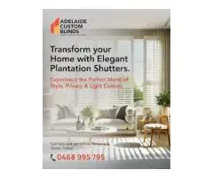 Transform your home with elegant plantation shutters