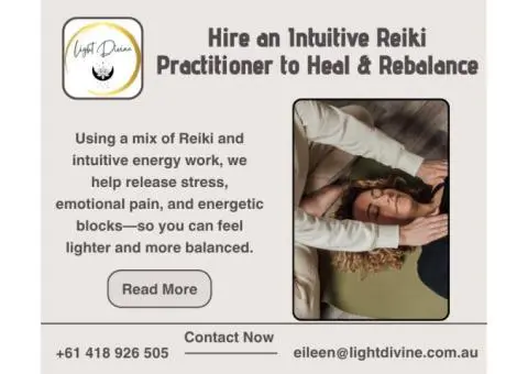 Hire an Intuitive Reiki Practitioner to Heal & Rebalance
