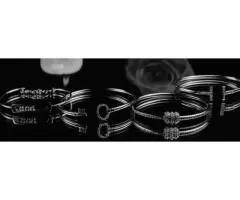 Timeless Elegance with Silver and Marcasite Bangles