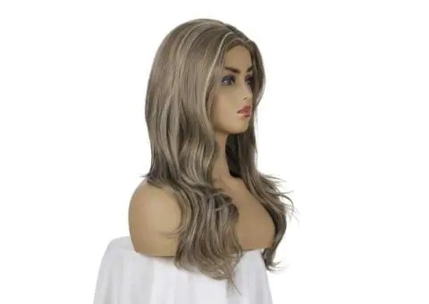 Long Wavy Wig for Women Heat Resistant Fiber for Daily Party - 6/9
