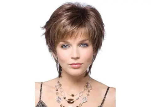 Womens Wig fashion white short micro curly hair