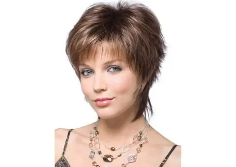 Womens Wig fashion white short micro curly hair - 2/2