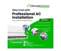 Professional AC Installation by Climate Green – Fast, Reliable & Energy-Efficient