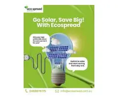 Go Solar and Save Big with Ecospread Melbourne – Your Solar Panel Experts! ☀️