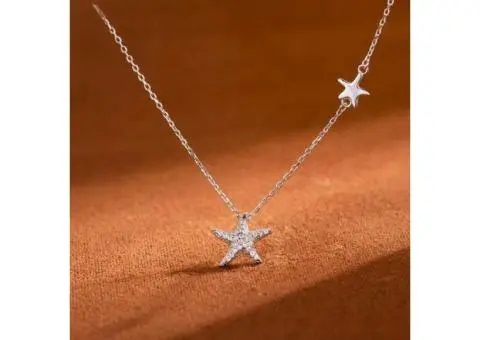 Celestial Star Necklace for Girls S925 Silver Pendant Jewelry - 2/4