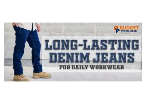 LONG-LASTING DENIM JEANS FOR DAILY WORKWEAR