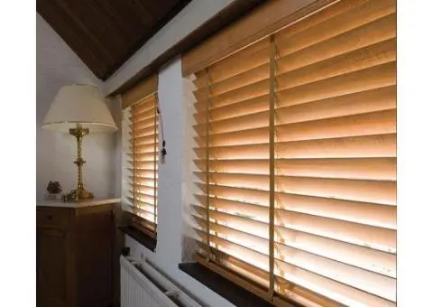 Customise Timber Venetian Blinds Available In Different Finishes