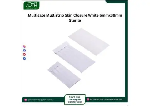 Multigate Multistrip Skin Closure White 6mmx38mm Sterile - Joya Medical Supplies