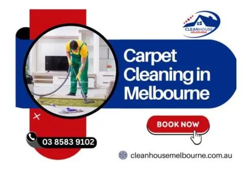 Top-Rated Carpet Cleaning Melbourne – Deep Steam, Stain & Odour Removal by Clean House