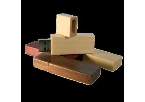 Timeless Storage with Wooden USB Drives