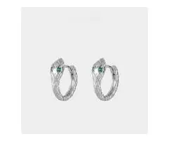 2025 Snake Earrings in S999 Dark Academia Ear Jewelry