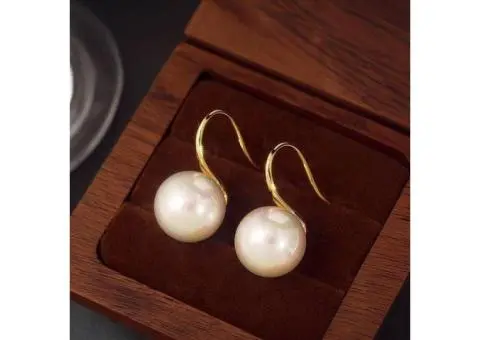 2025 Pearl Drop Earrings in 999 Fine Silver Pearlcore Jewelry