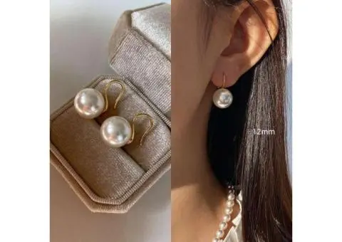 2025 Pearl Drop Earrings in 999 Fine Silver Pearlcore Jewelry - 2/2