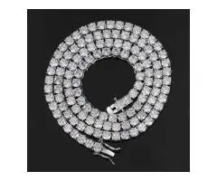 Iced Out Men's Hip Hop Necklace CZ Pavé Streetwear Accessory