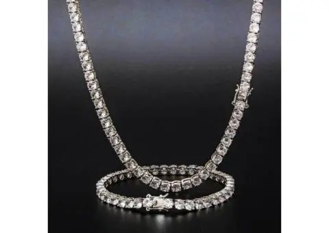 Iced Out Men's Hip Hop Necklace CZ Pavé Streetwear Accessory - 2/3