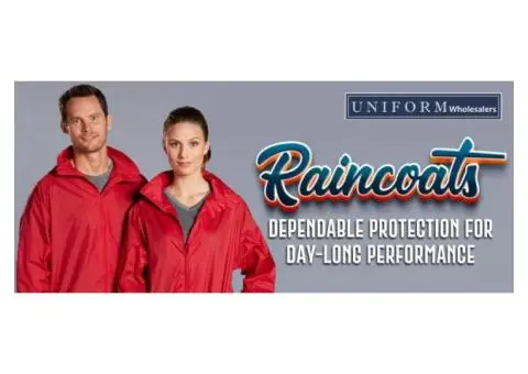 RAINCOATS DEPENDABLE PROTECTION FOR DAY-LONG PERFORMANCE