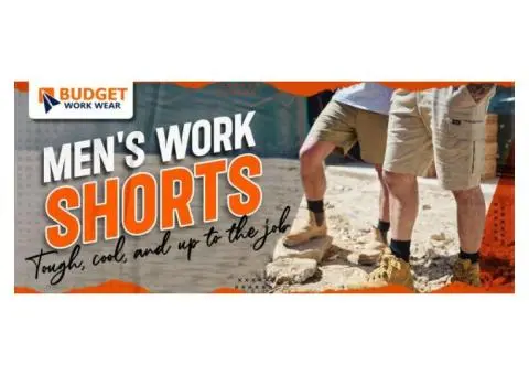 MEN'S WORK SHORTS TOUGH, COOL, AND UP TO THE JOB