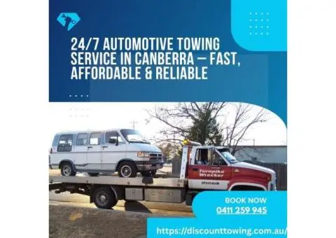24/7 Automotive Towing Service in Canberra – Fast, Affordable & Reliable
