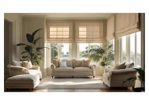 Elegant Roman Blinds in Adelaide – Custom-Made & Installed